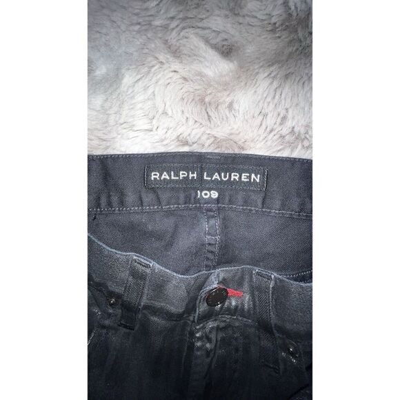 Ralph Lauren 109 Black Label Womens Sz 26 Black Coated Stretch Skinny Jeans - Picture 9 of 16